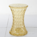 Plastic Transparent clear Coffee Stool Round Modern Chair